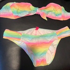 Victoria’s Secret Rainbow Bandeau swimsuit